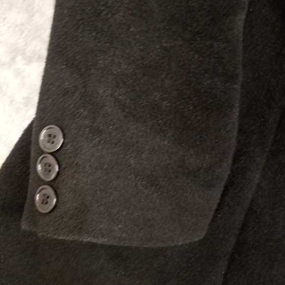 Ralph Lauren Women's Vintage Elegant Black Double-Breasted Long Coat Size 12 - Picture 6 of 15